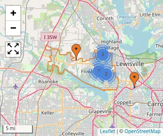 Area schools map